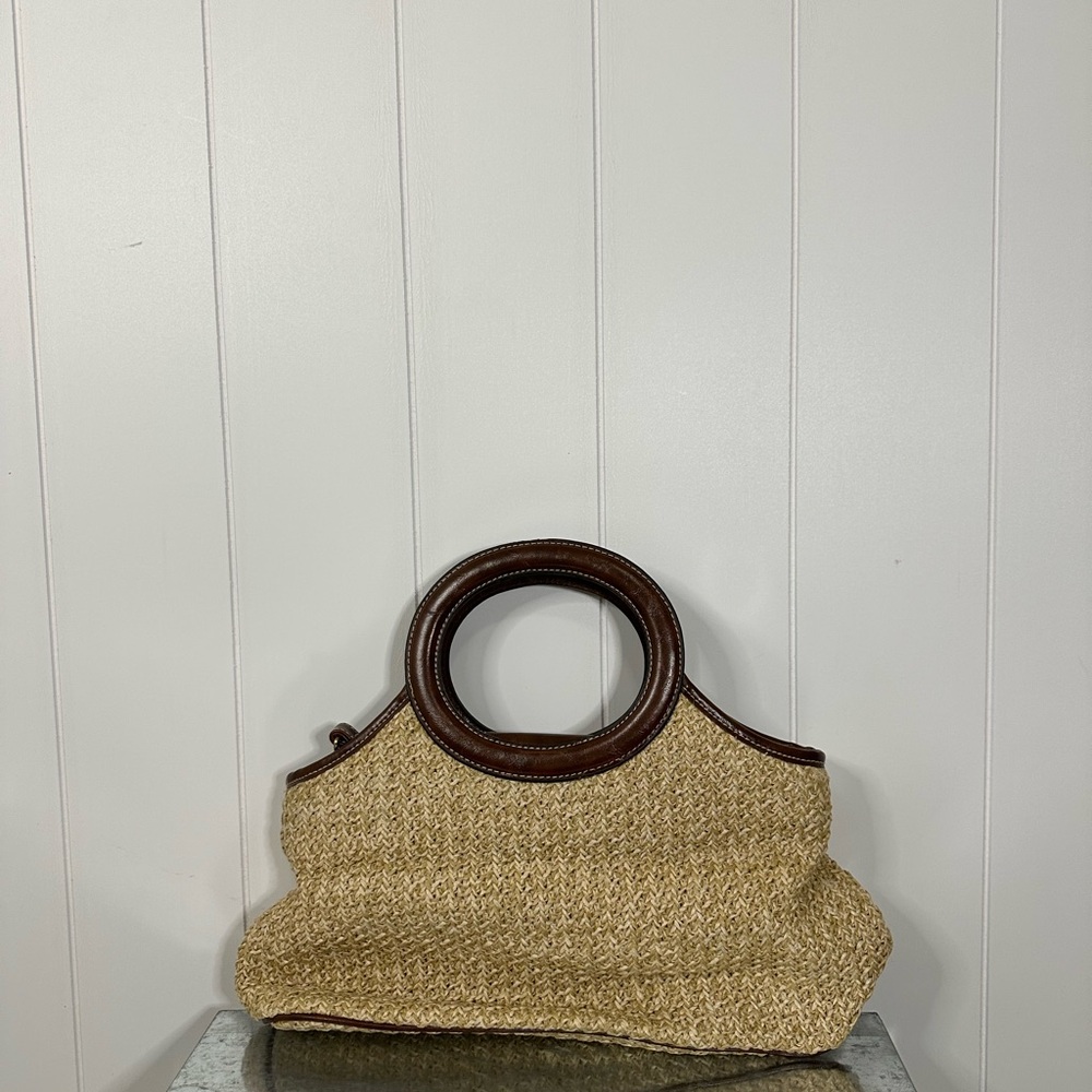 Studio Works Tan and Brown Tote Bag